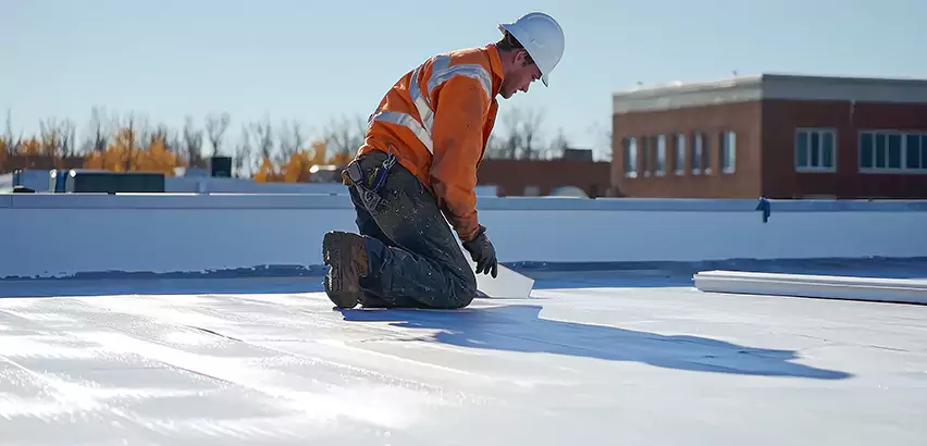 Flat Roof Drain Installation in Buffalo Grove